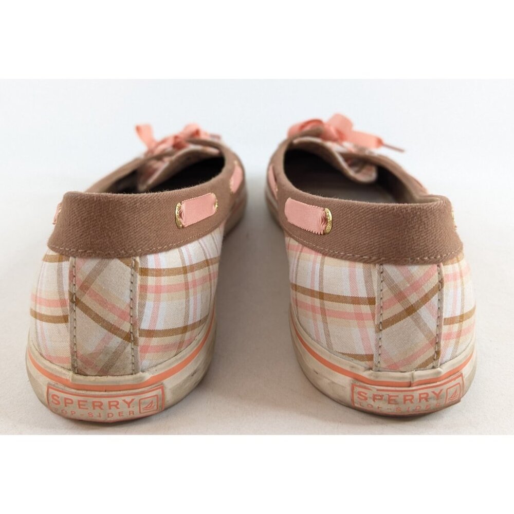 Sperry Hailey Slip-On Loafers Women’s Size 10 M Brown Peach Plaid - Picture 5 of 8